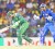 Pakistan’s Shoaib Malik (L) is bowled out by Sri Lanka’s Rangana Herath as Sri Lanka’s wicketkeeper Kumar Sangakkara (R) reacts during their Twenty20 World Cup semi-final cricket match in Colombo yesterday. REUTERS/Dinuka Liyanawatte