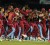 The West Indies players dance with joy after winning the ICC T20 tournament yesterday beating Sri Lanka by 36 runs in the final. (Cricket365 photo)