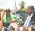  APNU’s Joseph Harmon (left) and AFC’s Nigel Hughes speaking at a joint press conference on Camp Road yesterday.
