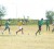 The first Inter-Guiana Games practice match in progress yesterday morning at the Carifesta Sports Complex ground, Carifesta Avenue.