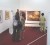 Persons looking at some of the paintings on display yesterday