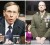 A combination photo shows CIA Director David Petraeus speaking on Capitol Hill in Washington on January 31, 2012 and US Marine Corps Lt Gen John Allen arriving to testify on Capitol Hill in Washington June 28, 2011. (Reuters/Kevin Lamarque/Yuri Gripas/Files)