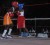  Action on the opening night of the Guyana Amateur Boxing Association intermediate championships at the National Gymnasium Friday night.
