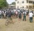 Students standing outside the Regional Education office in Lethem to protest the sudden resignation of the head mistress of the St. Ignatius Secondary School. In addition to the headmistress’ resignation, two teachers have also asked to be transferred as a result of an ongoing problem with another teacher.
