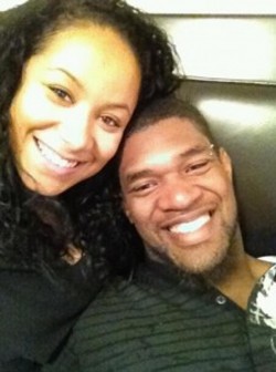 Jovan Belcher and his girlfriend