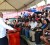 Head of State Donald Ramotar addressing house-lot beneficiaries at the Guyana National Stadium, Providence (Government Information Agency photo)