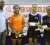 Chelsea Edghill is flanked by runner-up Aleena Edwards (left) and national champion Brittany Joseph after winning the women’s crown in the RMSL (Reliability Maintenance Services Limited) Super Singles Table Tennis Tournament Sunday at the Central Regional Indoor Sports Arena, Chaguanas. (Trinidad Express photo)
