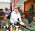 President Donald Ramotar serving soldiers Christmas luncheon at Camp Ayanganna. (GINA photo) 