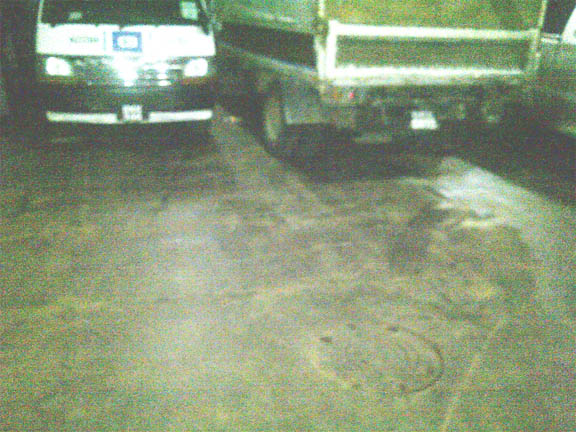 Photos showing the space available on the MV Malali on December 8, 2012