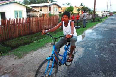 Taking a cool ride in the afternoon