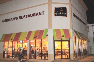 The first of German’s Restaurant’s evening dining experience customers placing their orders (Photo by Arian Browne)