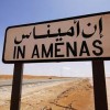 A road sign indicating In Amenas, about 100 km (60 miles) from the Algerian and Libyan border, is seen in this undated picture provided by Norwegian oil company Statoil January 16, 2013. Islamist militants attacked a gas production field in southern Algeria January 16, 2013, kidnapping at least nine foreigners and killing two people including a French national during a dawn raid, local and company officials said. The In Amenas gas field is operated by a joint venture including BP, Norwegian oil firm Statoil and Algerian state company Sonatrach.
REUTERS/Kjetil Alsvik / Statoil/Handout