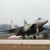 An Israeli air force F15-E fighter jet takes off for a mission over the Gaza Strip, from the Tel Nof air base in central Israel November 19, 2012.Credit: Reuters/Baz Ratner
