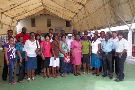 Participants at the GBV and HIV/AIDS awareness training at the Roadside Baptist Training Centre 