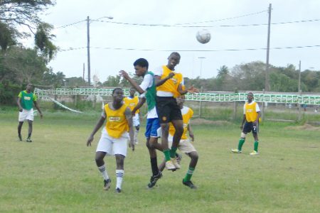 Action between Richard Ishmael and Sophia Special School on Sunday.