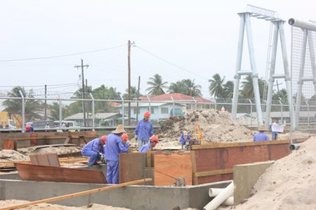 Chinese nationals carrying out works on the substation at Good Hope
