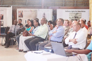 A section of the audience at the ‘Britain’s Black Debt: Reparations Owed the Caribbean for Slavery and Indigenous Genocide’ lecture by Sir Hilary Beckles at the Umana Yana; the first instalment in a three-part lecture series sponsored by the Ministry of Culture to commemorate the 250th anniversary of the 1763 Berbice Uprising. 