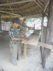 Working on the renovations at Maipaima Lodge 