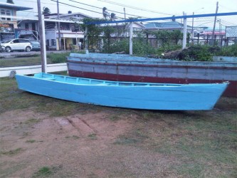 The boat lodged in the Springlands Police Station
