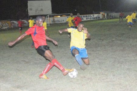  Action between Alpha United and Pele.