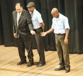 From left: Ajay Baksh, Mark Luke Edwards and Johann David in a scene from this year’s Link Show