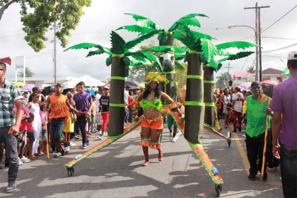 Coconut queen: Youth Coalition for Transformation’s queen costume ‘The Famous Coconut Grove’ 