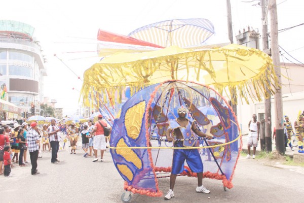 Under my umbrella: The Guyana Public Service Union’s costume ‘Umbrella of Unity’ 