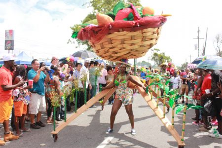Breadbasket: Region Three’s costume ‘The Land of Plenty, Produce for Prosperity Continuously’ 