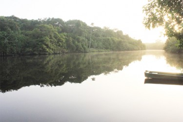 The lower Canje river today. Magdalenenburg was miles upstream. (Arian Browne photo) 