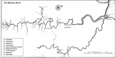 Map of The Berbice River