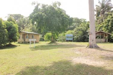 The entrance to the Fort Nassau site which has been rehabilitated by the National Trust (Arian Browne photo) 