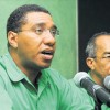 Andrew Holness (left) and Dr Horace Chang