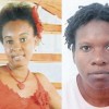 Tamara Pryce (at left), who was shot and injured allegedly by her estranged husband Wilbert Pryce Sunday night in Bryan’s Hill, Clarendon. (Inset) her mother Maxine Fearon, 45, who was killed in the attack. (Jamaica Observer photo)