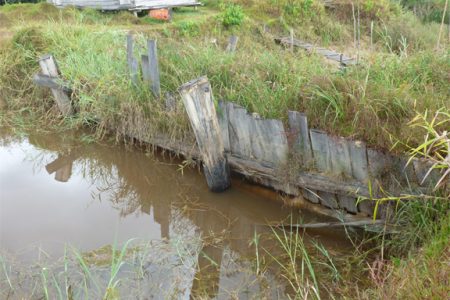 Poor infrastructure at Aliki (APNU photo)