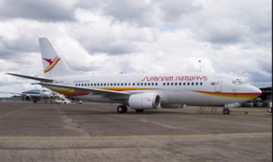 A Surinam Airways 737 aircraft
