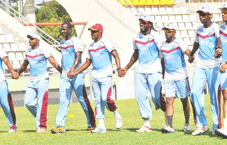 A united West Indies team will be coming out with guns blazing today looking win the second test against Zimbabwe and sweep the series 2-0. (Photo courtesy of WICB Media)