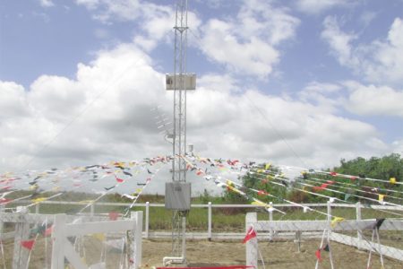 The automatic weather station at Copeman, Region Five (Government Information Agency photo)