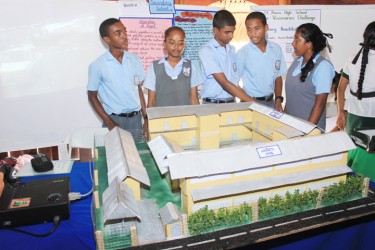 Students of the Diamond Secondary and their project ‘Noise pollution’