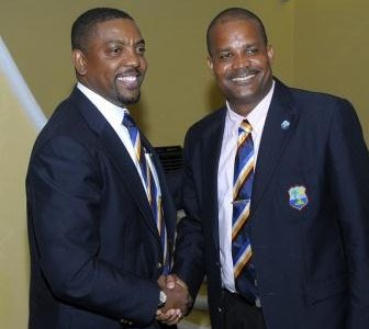 Dave Cameron (left) and Emmanuel Nanthan
after their election.
WICB Media Photo/Randy Brooks
