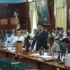 Finance Minister Ashni Singh delivering the 2013 budget.