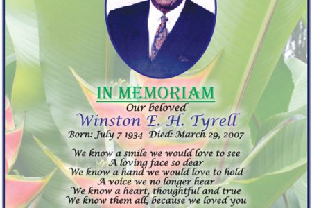 Winston E H Tyrell