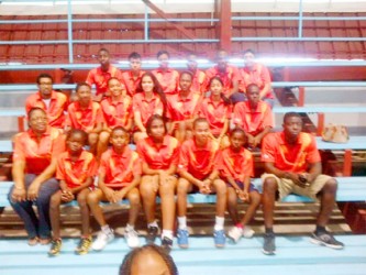 The Guyana national table tennis team which left Guyana on Monday to participate at the 18th Caribbean junior TT championships in Trinidad and Tobago. 