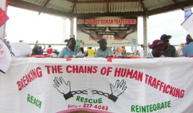 An admonition against human trafficking