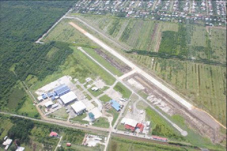 Aerial view of Ogle International Airport 
