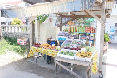A mini market stall on Diamond Public Road
