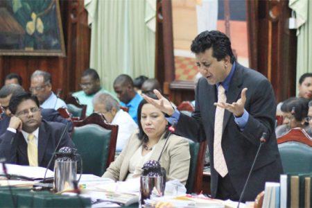 Let’s send a strong signal - PPP/C MP Anil Nandlall says (Photo by Arian Browne)
