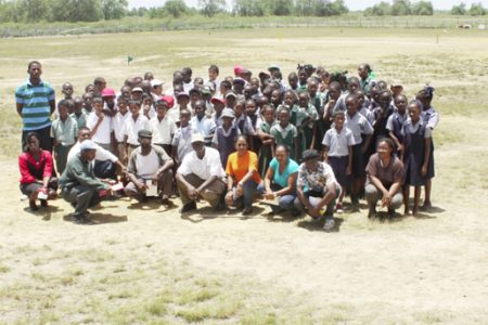 The respective school participants in the MCYS, NSC and AL Sport and Tour Promotions 16th Annual End of School Year Windball Tourney Berbice Zone.