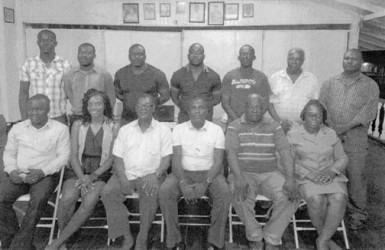 The Executive members of the Demerara Cricket Club (DCC) after the Annual General Meeting (AGM). 