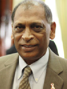 Guyana’s Agriculture Minister  Dr Leslie Ramsammy 