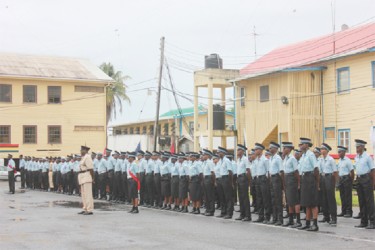 Some of the officers at the Passing Out Parade 